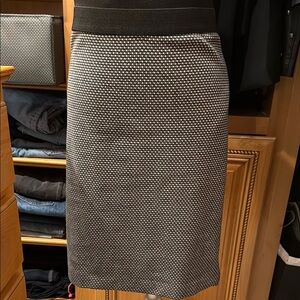 Bodycon Black and White knit Skirt